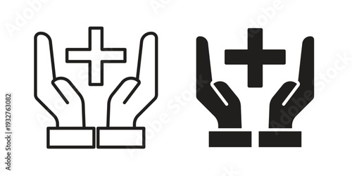 Healthcare icon Symbol for App and Web UI Design Vectors