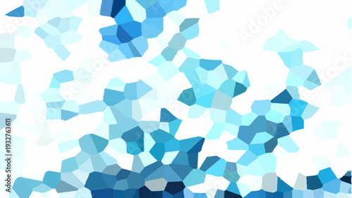 An abstract blue geometric background featuring a 3d pattern of cubes and triangles creates a seamless vector illustration with a technological style for business wallpaper design