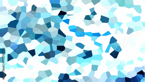 Abstract geometric blue background featuring a 3d cube pattern and light vector shapes for a modern technology business wallpaper design