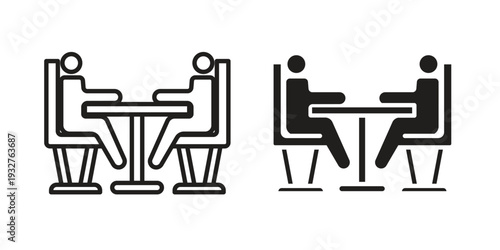 Job interview icon Symbol for App and Web UI Design Vectors