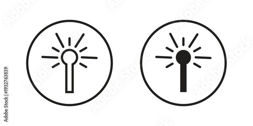 Laser beam icon Symbol for App and Web UI Design Vectors