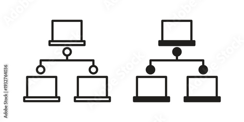 Local network icon Symbol for App and Web UI Design Vectors