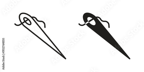 Needle icon Symbol for App and Web UI Design Vectors