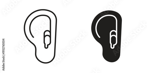 Otitis icon Symbol for App and Web UI Design Vectors