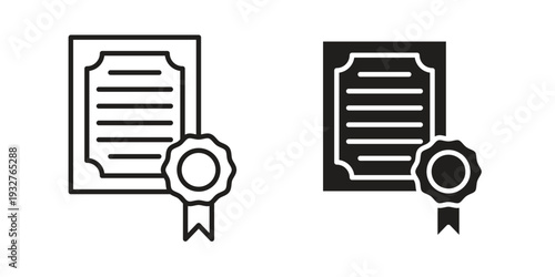 Patent icon Symbol for App and Web UI Design Vectors