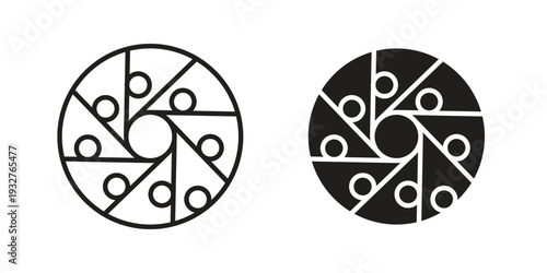Perpetual motion icon Symbol for App and Web UI Design Vectors
