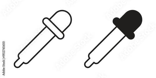 Pipette icon Symbol for App and Web UI Design Vectors