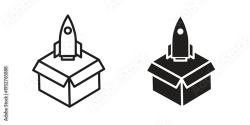 Product release icon Symbol for App and Web UI Design Vectors