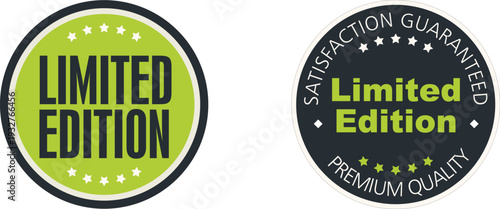 Limited edition premium quality satisfaction guaranteed seal stickers