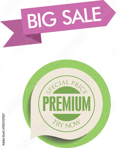 Premium product with special price tag for big sale event