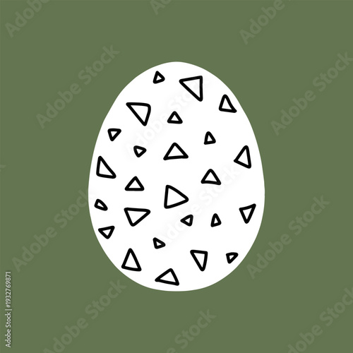 Easter egg icon. Illustration of Spring or Easter. Perfect for banner, postcard, poster, party and other decorations.