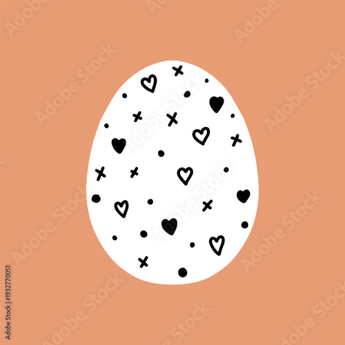 Easter egg icon. Illustration of Spring or Easter. Perfect for banner, postcard, poster, party and other decorations.