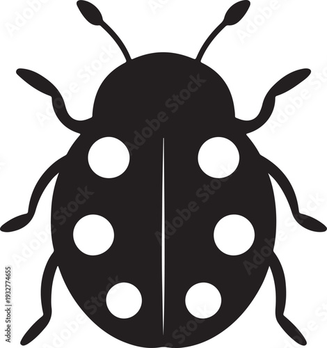 Ladybug silhouette