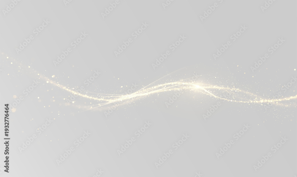 Obraz premium Golden swirling brush strokes with glittering ornamental patterns, elegant hand-drawn calligraphy, festive metallic elements, and luxury abstract curves overlay gold dust png