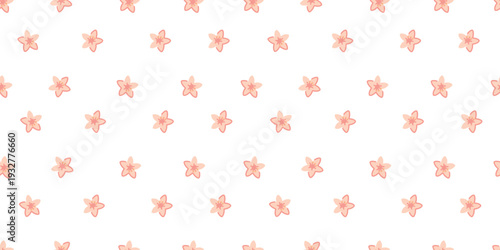 Set of three seamless peach patterns for cohesive branding textile collection gift wrap and digital scrapbooking projects