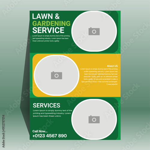 Professional Tree Trimming and Garden Maintenance Poster Design