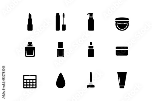 set of cosmetic brushes
