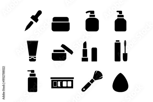 set of makeup brushes