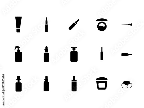 set of cosmetic products