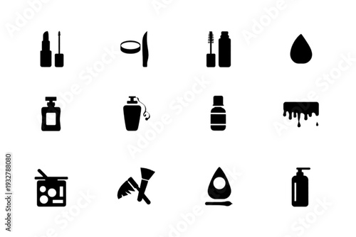 set of cosmetic brushes