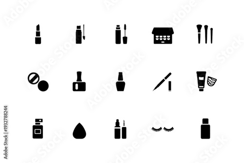 set of makeup and cosmetics