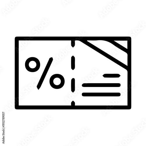 Discount coupon icon