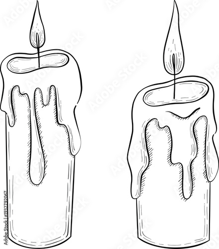 Mystical Magic Engraving Illustrations Set. Hand Drawn tattoo style sketches of crystall ball, crystals, potions, cards, herbs and candles. The theme of magic, mystery and witchcraft