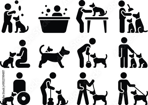 Daily activities and interactions between people and their pets