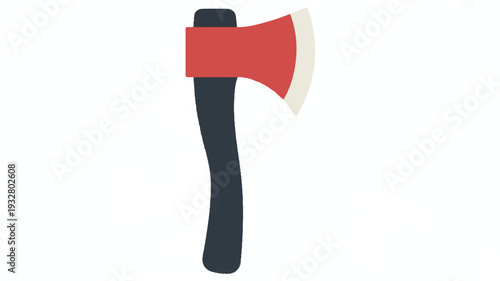 A minimalist illustration of a tomahawk in a flat design style (2)_traced