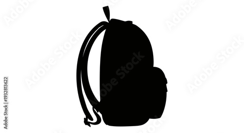 Black silhouette of a backpack.