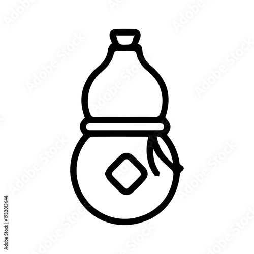 Traditional Gourd Flask Icon