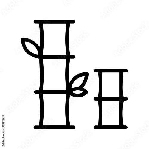 Bamboo Stalks Illustration