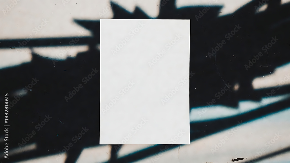 custom made wallpaper toronto digitalPaper blank white with shadow effects on textured surface mockup featuring design, layout, template with graphic and abstract elements for