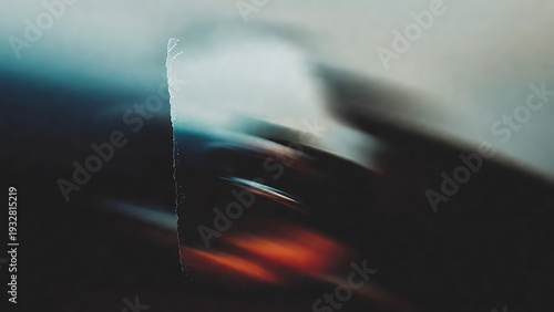 Wallpaper Mural Film tear abstract background with moody blurred light streaks, vintage texture, cinematic grain overlay and dark atmospheric bokeh Torontodigital.ca