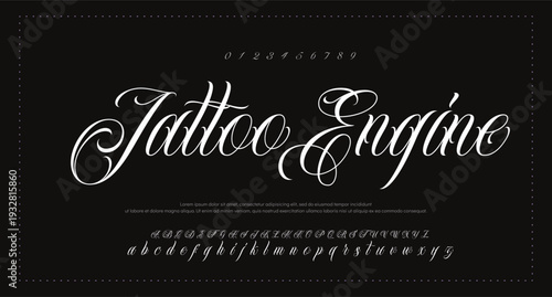 Handsaw Brush Script Logotype Font lettering handwritten