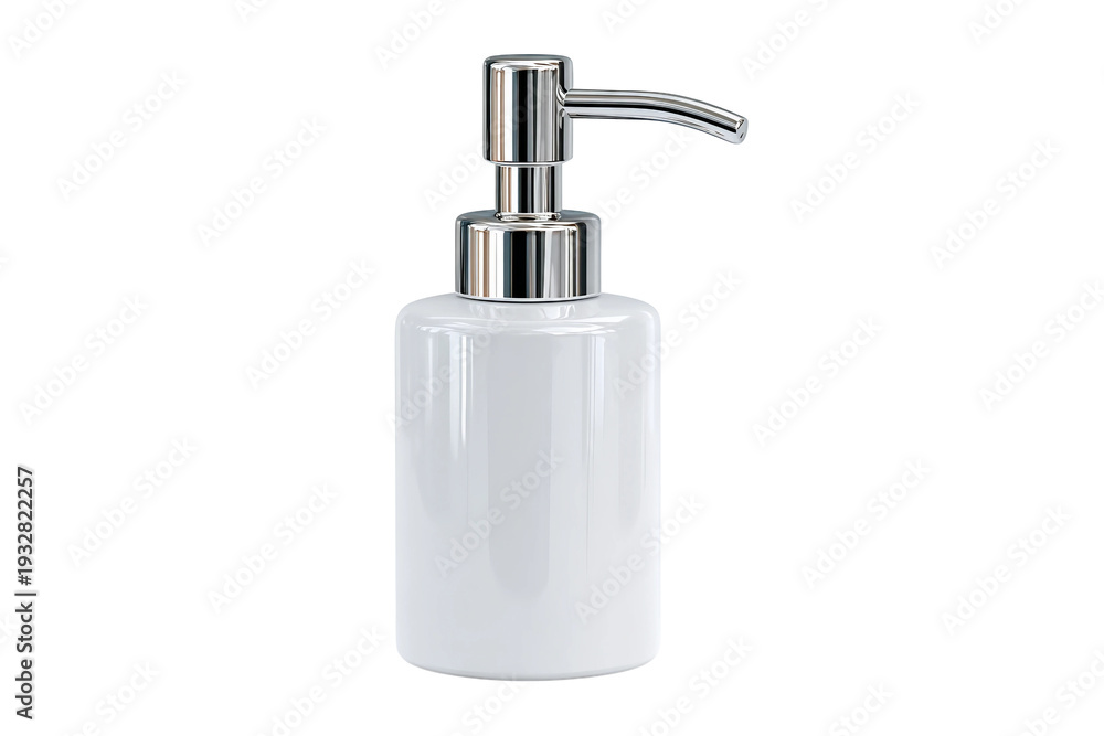Fototapeta premium Liquid Lotion Pump Bottle Isolated on Transparent Background