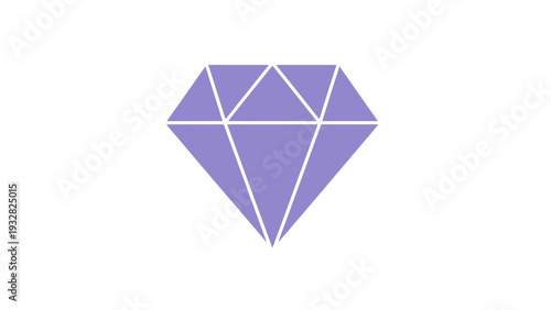 Purple diamond icon on white background