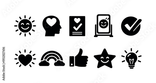 Education flat icon set. Learning, school, academic symbols flat collection