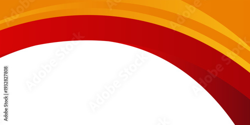 Dynamic warm color abstract background with layered curves and minimalist style