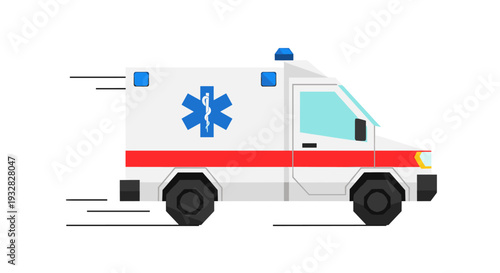 Speeding Ambulance Emergency Vehicle