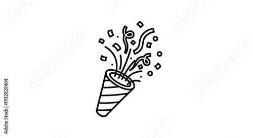 Exploding Party Popper Icon