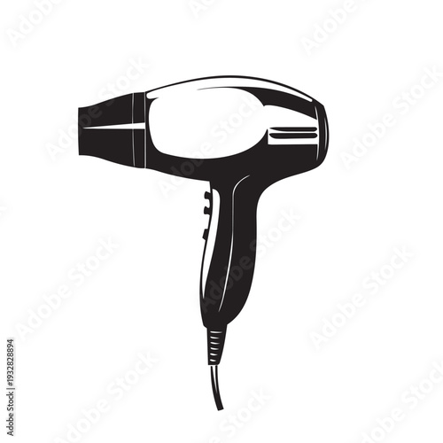 hair dryer isolated on white