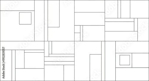 Minimalist Geometric Grid Pattern Design