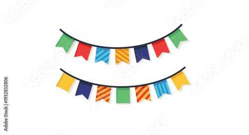 Colorful Bunting Flags Garland Decoration