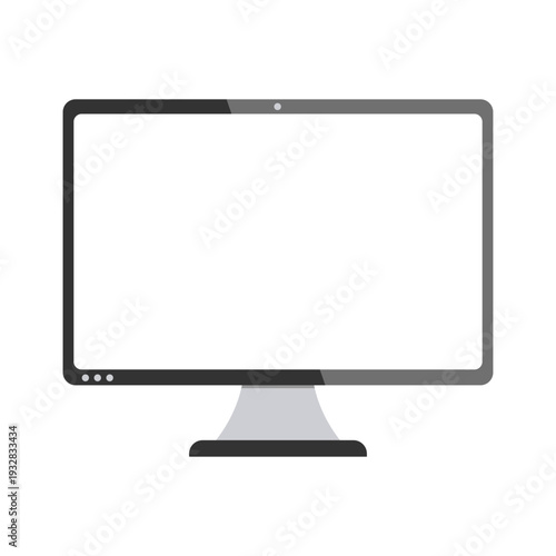 Modern computer screen icon flat design vector for app and graphic design.