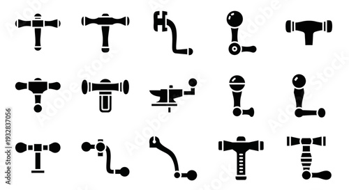 Collection of Various Pipe Fittings and Valves in Industrial Settings, Showcasing Different Types and Configurations