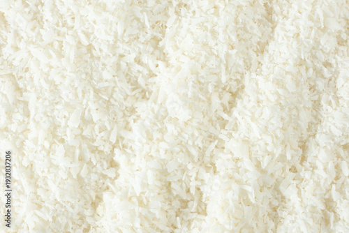 Wallpaper Mural Macro Texture White Dried Coconut Flakes Top View Torontodigital.ca
