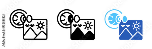 Visual Acuity Icon Collection Glyph & Mixed Style 