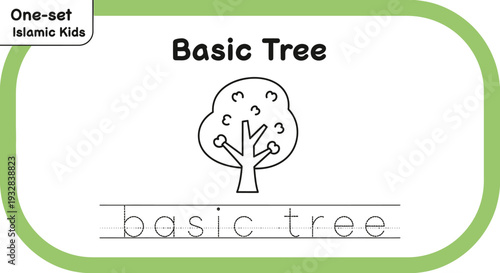 Basic Tree Outline for Kids Learning and Coloring - Islamic Kids Education