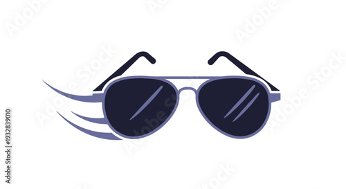 Fast Moving Aviator Sunglasses Icon